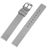 Echtleder-Uhrenarmband, nahtlos, grau, 12 mm - 22 mm Produktbild-Vorschau 2
