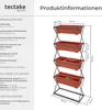 Vertikálna posteľ so 4 boxmi 52x21x127cm - hnedá Náhľad obrázku produktu 12