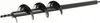 A black auger drill bit for a garden drill. Produktbild-Vorschau