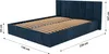 Muralo PREMIUM POLSTERBETT für Schlafzimmer Polsterbett mit Produktbild-Vorschau 2