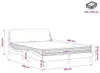vidaXL Bed met matras "Dover", zwart en wit, 140x200 cm, Productafbeelding-voorbeeld 8