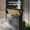 Wiltec Boîte aux lettres et colis avec porte journaux Voir les images du produit 4