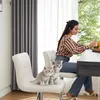 Barhocker 2er Set Höhenverstellbar Kunstleder mit Lehne Produktbild-Vorschau 6