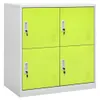 vidaXL Armadietto grigio chiaro e verde 90x45x92,5 cm in Anteprima dell’immagine prodotto 7