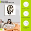 ARTland Leinwandbild Auf Sendung!! Größe: 40x40 cm Produktbild-Vorschau 3