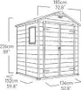 Szopa ogrodowa Keter Manor 6x5DD, 1,75 m x 1,45 m Podgląd zdjęcia produktu 39