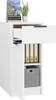A white office cabinet with an open drawer, showing files and a storage box inside. Anteprima dell’immagine prodotto