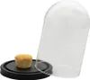 Clayre & Eef Glocke Ø 17x25 cm Schwarz Glas Produktbild-Vorschau 2