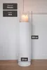 VIVANNO Windlicht Fiberglas CANDIRO Rund, Weiß matt - Produktbild-Vorschau 6