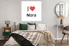 MuchoWow® Poster Ich liebe - Nora - Mädchen 100x100 cm - Produktbild-Vorschau 4