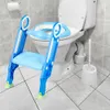 Kinder Toilettensitz Toilettentrainer mit Treppe und Griffe Produktbild-Vorschau 2