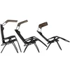 Three reclining chairs with canopies are displayed against a white background. Produktbild-Vorschau