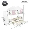 Flieks Etagenbett 90x200cm mit ausziehbarem Bett 90x190cm, Produktbild-Vorschau 4