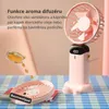 USB mini ventilátor – 2ks set, skládací, LED displej, 5 Náhled obrázku produktu 3