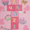 Prinzessinnen Hüpfspiel Kinder Spielteppich mit Herzen in Produktbild-Vorschau 2