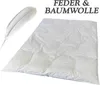Bettdecke Feder Daune Oberbett 135x200cm Baumwolle Natur Produktbild-Vorschau 5