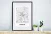 MuchoWow® Gerahmtes Poster Deutschland - Stadtplan - Karte Produktbild-Vorschau 4