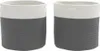 vidaXL Aufbewahrungskörbe 2 Stk. Grau und Weiß Ø28x28 cm Produktbild-Vorschau 4