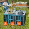 VEVOR 3er-Set 65L Profi Klappbox aus PP Transportbox mit Produktbild-Vorschau 11