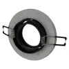 A round, concrete-look recessed light fixture frame with spring-loaded clips on a white background. Produktbild-Vorschau