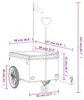 vidaXL Fahrradanhänger Schwarz und Gelb 45 kg Eisen Produktbild-Vorschau 8