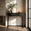 Tavolo consolle stile loft ELANO 2 cassetti 80 cm Nero Anteprima dell’immagine prodotto 8
