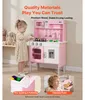 Spielküche für Kinder, Kinderküche aus Holz mit Licht & Produktbild-Vorschau 2