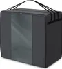 A dark gray storage bag for a foldable mattress, shown from a slightly elevated front-left angle on a white background. Produktbild-Vorschau