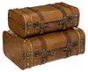 Set aus 2 kantinen "bruce" aus holz  - Atmosphera créateur Produktbild-Vorschau 1