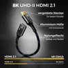 deleyCON 0,15m 8K HDMI 2.1 Verlängerungskabel für TV Stick Produktbild-Vorschau 4