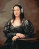 Zuty - Malen nach Zahlen - MONA LISA MIT KOPFHÖRER, 40x50 Produktbild-Vorschau 1