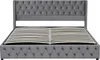 Letto imbottito Flieks 180x200cm con rete a doghe, letto a Anteprima dell’immagine prodotto 8