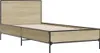 vidaXL Bettgestell Sonoma-Eiche 100x200 cm Holzwerkstoff Produktbild-Vorschau 3