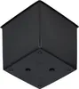 A black planter pot viewed from underneath. Produktbild-Vorschau