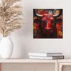 DEQOART Hybrid Leinwand Bild 30x30 cm 'Seele des Stiers' Produktbild-Vorschau 4