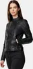 Tazzio Damen Lederjacke F523 (Schwarz, M) Produktbild-Vorschau 7