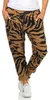 Damen Jogginghose Freizeithose Hose mit Muster, Braun S/M/L Produktbild-Vorschau 1
