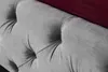 Elegantes Doppelbett PARIS 180x200cm grau Samt Chesterfield Produktbild-Vorschau 6