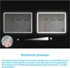 AQUABATOS LED Badspiegel  100x70 cm Kaltweiß und Warmweiß Produktbild-Vorschau 3