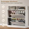 HOMCOM Schuhschrank mit 2 Klappen Schmal Schuhkipper mit Produktbild-Vorschau 5