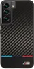 A black phone case with a carbon fiber texture and BMW M stripes. Anteprima dell’immagine prodotto
