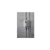 A close-up view of a shower head control unit with two buttons and attached hoses, mounted on a tiled wall. Produktbild-Vorschau