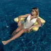 Flamingueo Aufblasbare Wasserhängematte PVC Gelb Produktbild-Vorschau 3