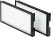 Two air filters are arranged diagonally on a white background. Produktbild-Vorschau