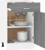 vidaXL Szafka dolna z szufladą Szara Sonoma 50x46x81,5 cm Podgląd zdjęcia produktu 4