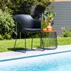 Gartenstuhl FORO im 4er Set, Schwarz - Outdoor Schalenstuhl Produktbild-Vorschau 12