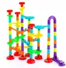 A colorful marble run toy set is displayed against a white background. Produktbild-Vorschau
