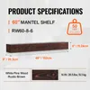 Product specifications for a mantel shelf. Produktbild-Vorschau