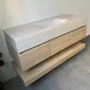 Wandhängendes Waschbecken-Set - Sinterstein - Travertine Produktbild-Vorschau 12