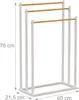 Portasciugamani Relaxdays, A x L x P: 76 x 45 x 21,5 cm, Anteprima dell’immagine prodotto 4